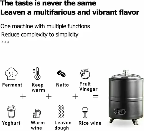 Vista 2 de Commercial Yogurt Fermentation Machine, Automatic LCD Digital Yoghurt Maker Machine, Portable Electric Yogurt Maker for Yogurt, Cheese, Natto