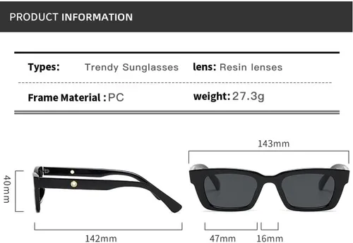 Vista 4 de ENSARJOE Sunglasses for Women Vintage Big Frame Ladies Shades UV400 Sun Glasses