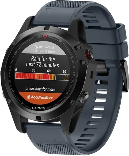 Vista 5 de ANCOOL para Banda de Fenix 5/6/7 de 22mm Bandas de Reloj de Silicona Suave Compatibles con Garmin Fenix 5 Plus/6 Pro/8 47mm/7 Pro/Approach S60/S62