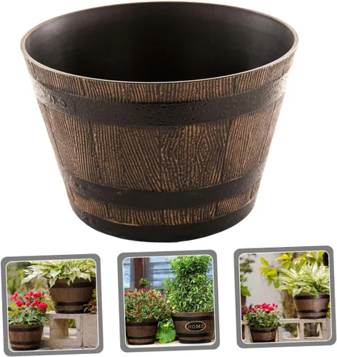 Vista 4 de BESTOYARD Maceta de resina para maceta pequeña, extra grande, soporte decorativo para macetas