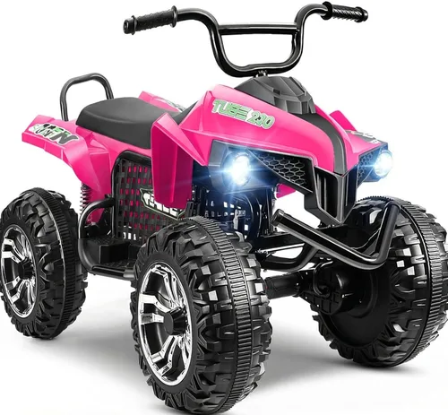 Vista 10 de Hikole ATV XL de 24 V, 4 ruedas para niños de 6 a 14 años, 2 plazas, gris Gris oscuro