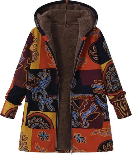 Vista 2 de SNKSDGM Ropa de otoño para mujer, abrigos de piel de forro polar, con botones frontales abiertos, cárdigan con capucha de manga larga, mullido