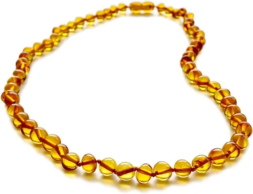 Vista 20 de Amber Necklace for Women - HandMade Baltic Jewelry for Adult - 18 inch - 100% Genuine