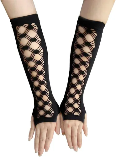 Vista 8 de Guantes de encaje de muchos estilos para mujeres o niñas Manga de brazo ahuecada años 80