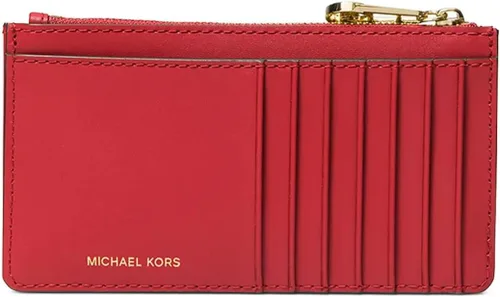 Vista 2 de MICHAEL Michael Kors Signature Jet Set - Estuche para tarjetas tamaño mediano delgado carmesí Carmesí M