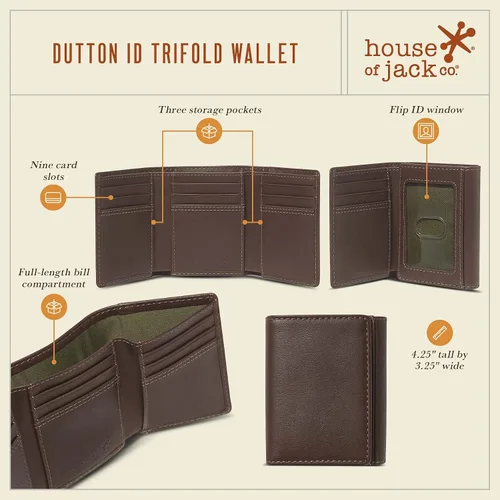 Vista 4 de HOJ Co,Eastwood Trifold, Marrón, Classic