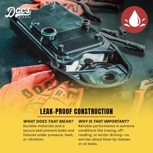 Vista 6 de Doc's Diesel Filtro CCV D804418 Compatible con RAM 6.7L Cummins 2500, 3500, 4500, 5500 2007.5+ Sustituye a CV52001