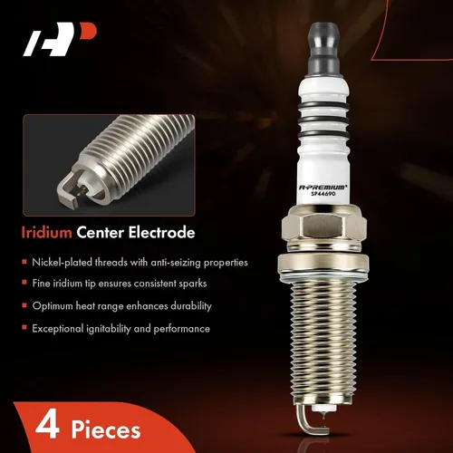 Vista 3 de A-Premium 4469 4PCS bujías de iridio platino compatibles con Nissan Sentra, Altima & Infiniti G35 & Dodge Dart & Hyundai Sonata & Jeep Cherokee &