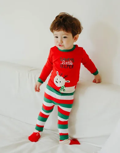 Vista 2 de VAENAIT BABY Conjunto de pijama a cuadros a juego para niños, adultos, familia, Halloween, Navidad, Navidad, vacaciones, búfalo