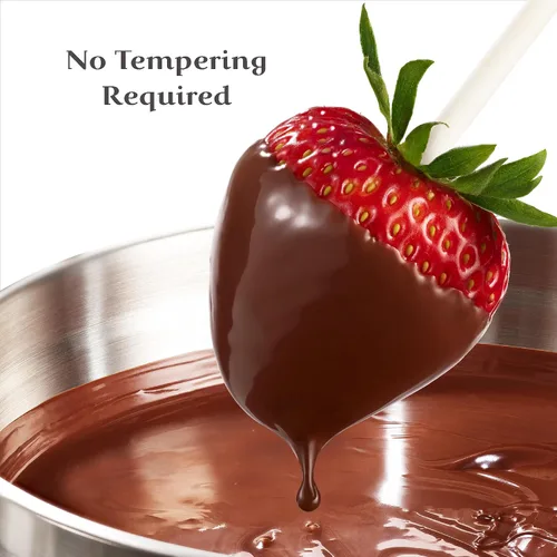 Vista 8 de Ghirardelli Obleas de revestimiento premium oscuras, 5 libras con cuchara