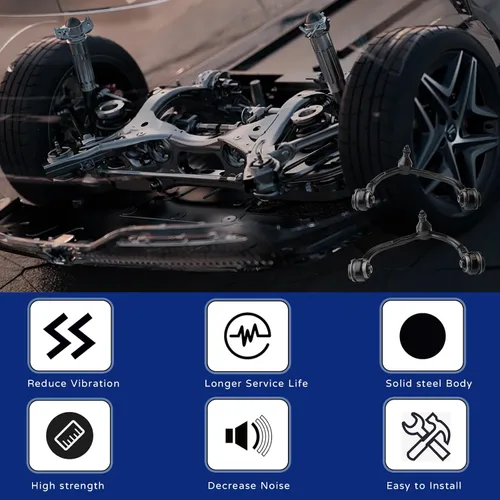 Vista 3 de Kit de 2 brazos de control delanteros superiores y junta de bola K80712 K80713 para Ford Expedition 2003 2004 2005 2006, Kit de brazo de control
