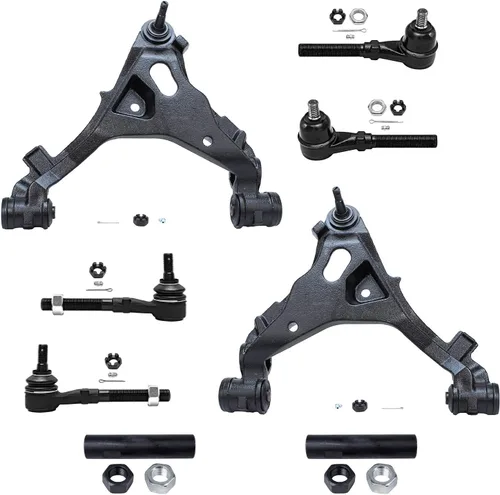 Vista 134 de Detroit Axle - Kit de brazos de control de extremo de 8 piezas para Toyota 2001-2003 Highlander 2002-2003 Camry Lexus ES300, 2 conjuntos de brazos