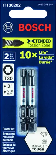 Vista 3 de BOSCH ITT30202 - Paquete de 2 brocas de atornillado Torx #30 de 2 pulgadas