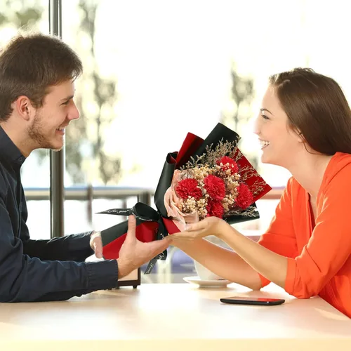Vista 7 de Gloreyan 20 hojas de papel de regalo de flores, ramo de floristería para manualidades, ramo de flores frescas, envoltura impermeable, caja