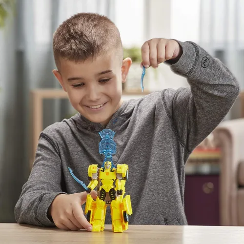 Vista 8 de Transformers Toys Cyberverse Ultra Class Bumblebee Figura de acción, combina con armadura Energon para encenderse, para niños de 6 años en adelante