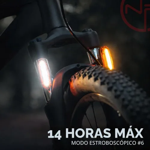 Vista 2 de Super Bright Rear Bike Light - Red & White Back LED - USB-C Rechargeable 14hr Max - Best Safety Flashing Lights - Visible for Night Riding, Adults