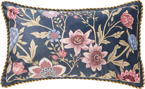 Vista 26 de patdrea Funda de almohada de terciopelo francés de diseño, 18 x 18 pulgadas Aviario