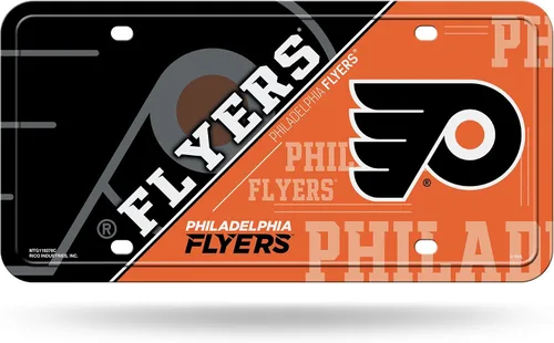 Vista 29 de Rico Industries NHL Hockey Split Metal Auto Tag 6" x 12" - Great for Truck/Car/SUV