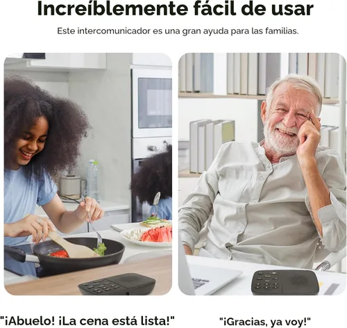 Vista 4 de Hosmart UltraSpeak Intercomunicadores inalámbricos para el hogar, 2024 Intercomunicador bidireccional en tiempo real, sistema de intercomunicación