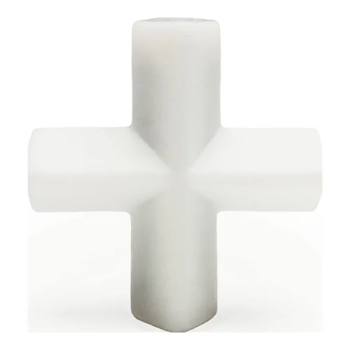 Vista 5 de Barra magnética mezcladora Spinplus con forma de cruz de teflón (politetrafluoroetileno) Bel-Art Products, Blanco, 1
