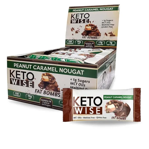 Vista 9 de Keto Wise Fat Bombs - Hecho con aceite MCT que contiene chocolate, bajo en grasa, bajo en carbohidratos y apto para dieta cetogénica, 0.28 oz