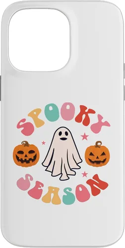 Vista 21 de Retro Halloween Cute Ghost Spooky Season Funny Case for iPhone 17