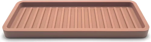 Vista 30 de Bandeja organizadora para fregadero de cocina de silicona, soporte de esponja y protector de encimera Plato y bandeja dispensadora de jabón