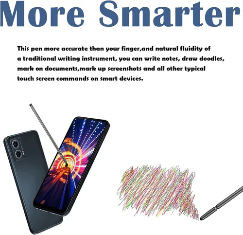 Vista 4 de Lápiz capacitivo para Moto G Stylus 2023, repuesto para Motorola Moto G Stylus 5G (2023) Pen Touch Pen Moto G 5G 2023 Stylus Pen (negro)