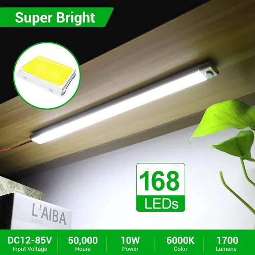 Vista 2 de CT CAPETRONIX Barra de luz LED de 12 V, 168 LED, 1700 lúmenes, 10 W, CC de 12 voltios con interruptor de encendido/apagado, para remolque de carga