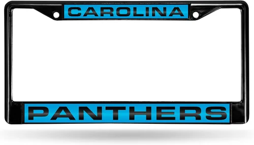 Vista 11 de Rico Industries NFL Unisex-Adult NFL Laser Cut Inlaid Standard Chrome License Plate Frame