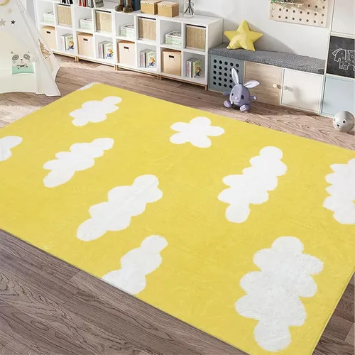 Vista 18 de USTIDE Alfombra de lana esponjosa con letras coloridas del alfabeto de 5 x 7 pulgadas para dormitorio de niños, lavable a máquina, tapete de juego