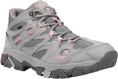 Vista 2 de HI-TEC Apex Lite Mid WP - Botas de senderismo impermeables para mujer, ligeras, para exteriores y senderos