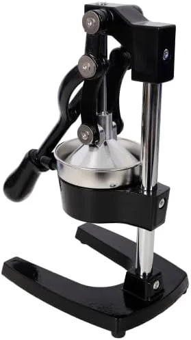 Vista 7 de Cast Iron Citrus Juicer, Extra-Large Commercial Grade Manual Hand Press, Heavy Duty Countertop Squeezer for Fresh Orange Juice (Black)