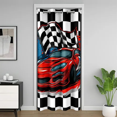 Vista 37 de Erosebridal Cortina de puerta de teñido anudado, cortina opaca bohemia, cortina exótica abstracta en espiral, elegante cortina hippie para puerta