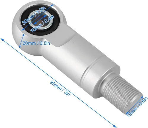 Vista 4 de Fydun Par de amortiguadores de aire traseros de 0.394 pulgadas con agujero de 0.394 in, amortiguadores de altura para motocicleta ATV todoterreno