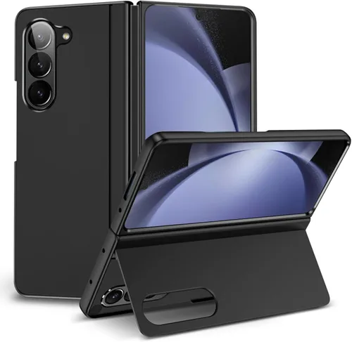Vista 10 de Funda para Samsung Galaxy Z Fold 4 [soporte magnético oculto], Z Fold 4 0.18 oz Kickstand Funda para teléfono delgada y dura PC parachoques a prueba