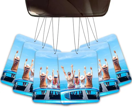 Vista 11 de FIMILOVE Ambientador de Aire Personalizado para Coche con Cara y Cuerpo de Dibujos Animados, Regalo Personalizado para el Día de San Valentín