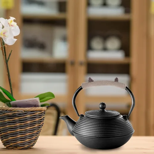 Vista 5 de UPKOCH Juego de 2 fundas de mango para hervidor de té, de tela vintage, soportes para mango de sartén de olla, fundas antideslizantes