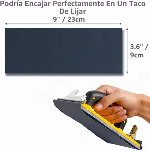 Vista 2 de Papel de lija húmedo y seco, grano surtido 240-3000 para lijado automotriz y de madera, 90 hojas