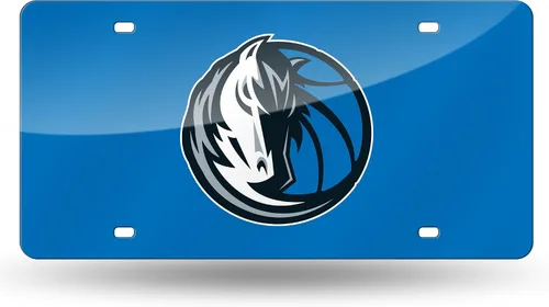 Vista 24 de Rico Industries Placa de matrícula metálica con incrustaciones láser de la NBA