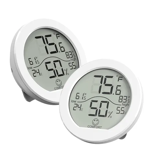 Vista 9 de SECRUI Higrómetro Termómetro para Temperatura de Habitación Medidor de Humedad Termómetro Interior Calibración de Precisión Sensor de Temperatura