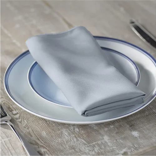 Vista 17 de LA Linen Paquete de 10 servilletas de popelina de poli, servilletas de tela suave, servilletas lavables y reutilizables, servilletas de mesa