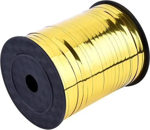 Vista 8 de Cinta rizadora negra prensada, rollo de cuerda de globos de 500 yardas para envolver regalos (1,499.3 ft x 0.197 in)