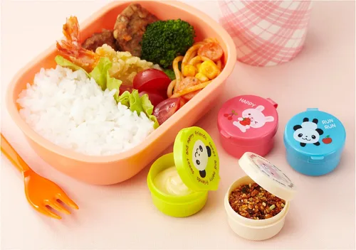 Vista 3 de CuteZCute Picador de alimentos, caja Bento, Mini, azul, rosa, verde, crema