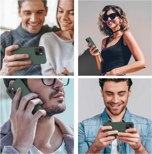 Vista 2 de Cordking Funda diseñada para iPhone 13, diseñada para iPhone 14, funda ultradelgada de silicona, funda protectora a prueba de golpes
