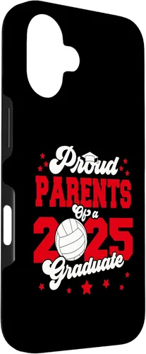 Vista 3 de iPhone 16 Parents of a 2025 Graduate Prom Graduation 25 VolleyBall Case