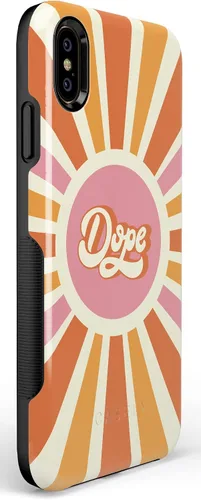 Vista 51 de Casely Funda para iPhone Xs Max Funda con estampado de festival (solo buenas vibraciones)