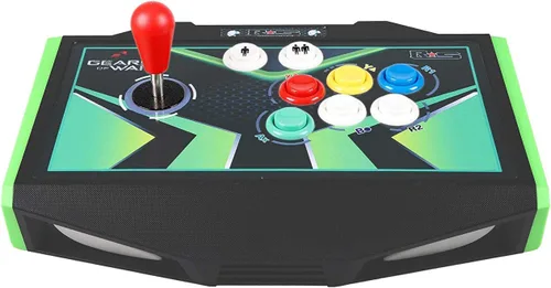 Vista 6 de EG STARTS Joystick Arcade para 2 jugadores, piezas de bricolaje, 2 codificadores USB + 2 joysticks ovalados de elipse Hanlde + 18 botones