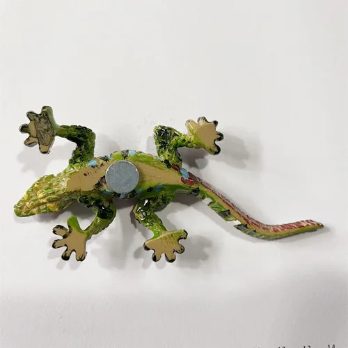 Vista 5 de España 3D Mosaico Lagarto Nevera Imán Recuerdo, Resina Hecho A Mano Mosaico Lagarto Refrigerador Imán Hogar y Cocina Decoración Colección