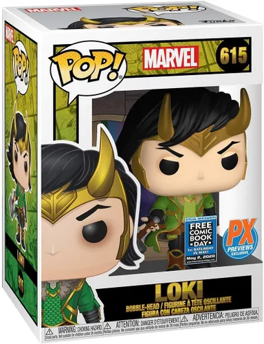 Vista 2 de Funko Pop! Marvel Loki Figura de vinilo exclusiva #615 [Mjolnir]